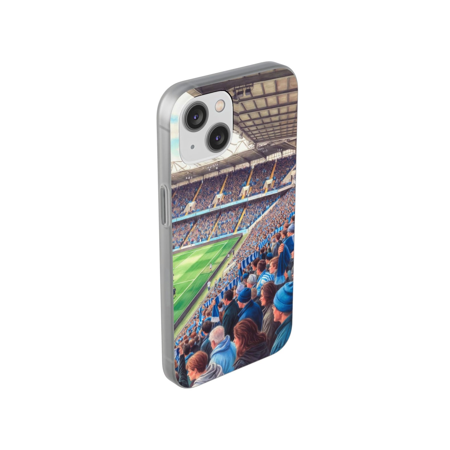 Sky blues Stadium Crowd Flexi phone case