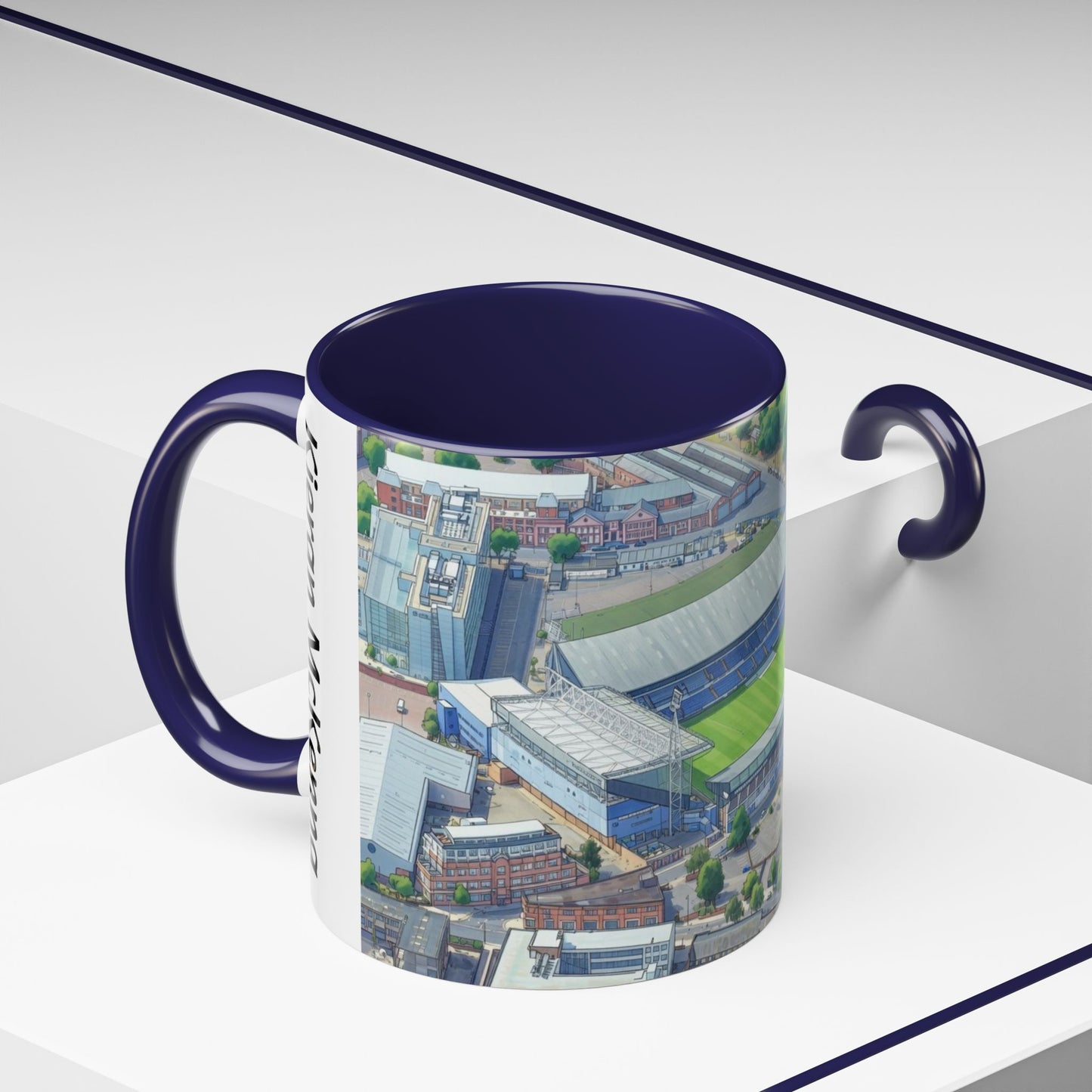 Portman Road Aerial Accent Coffee Mug — "We've Got Super Kieran McKenna" Fan Gift (11oz)