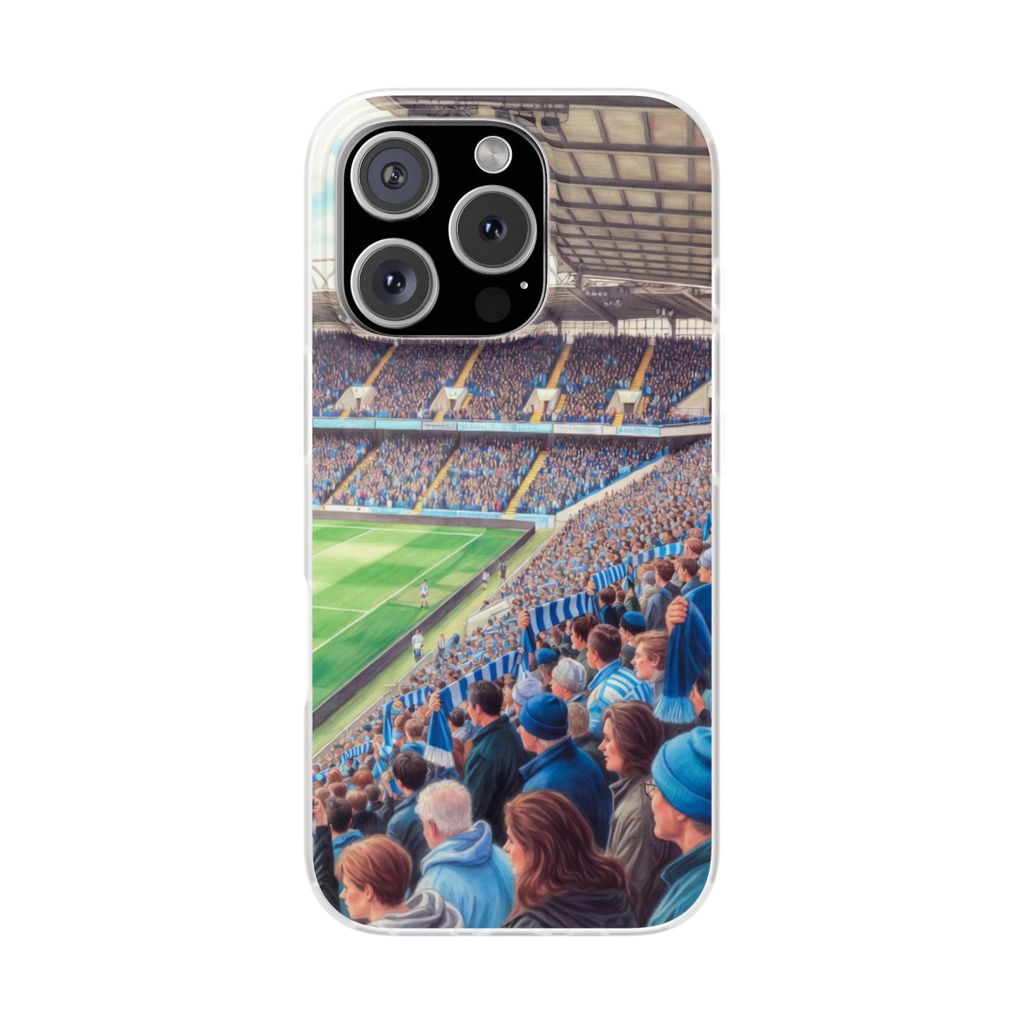 Sky blues Stadium Crowd Flexi phone case