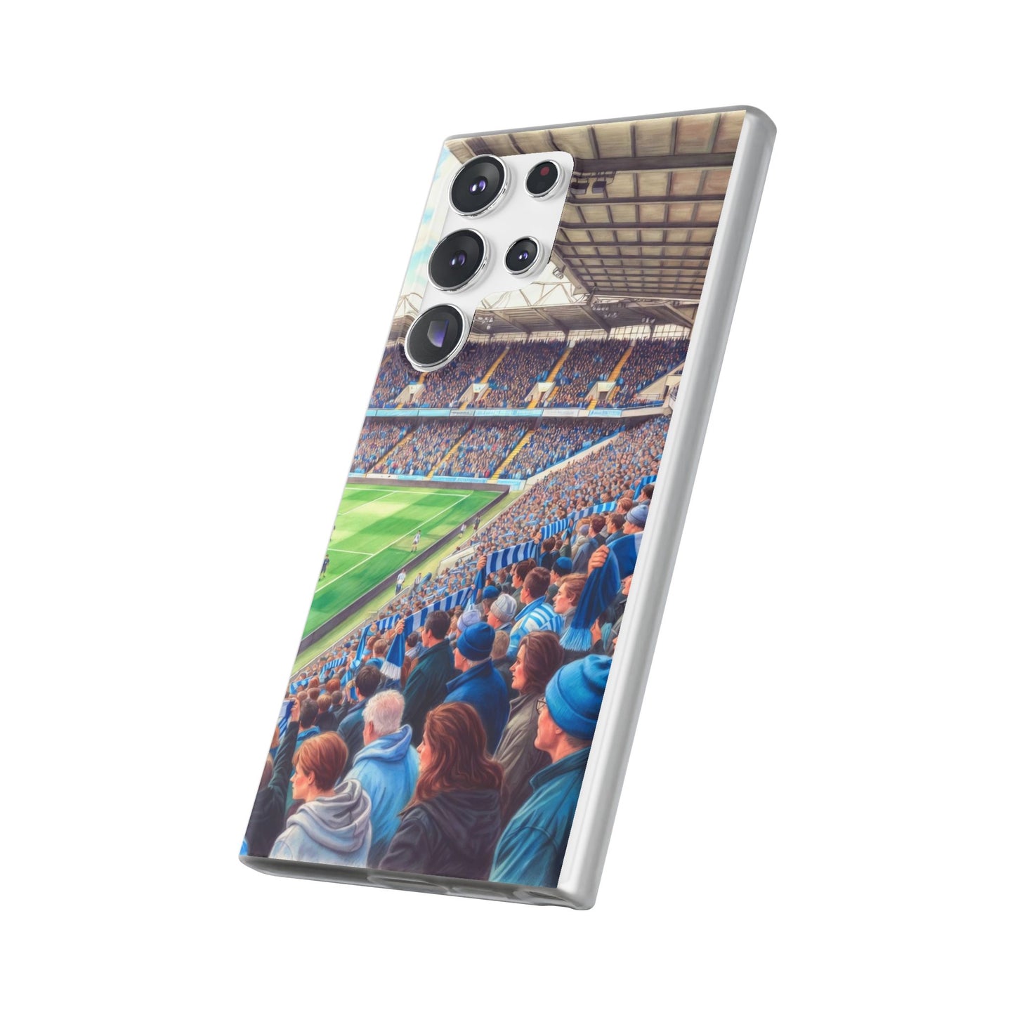 Sky blues Stadium Crowd Flexi phone case