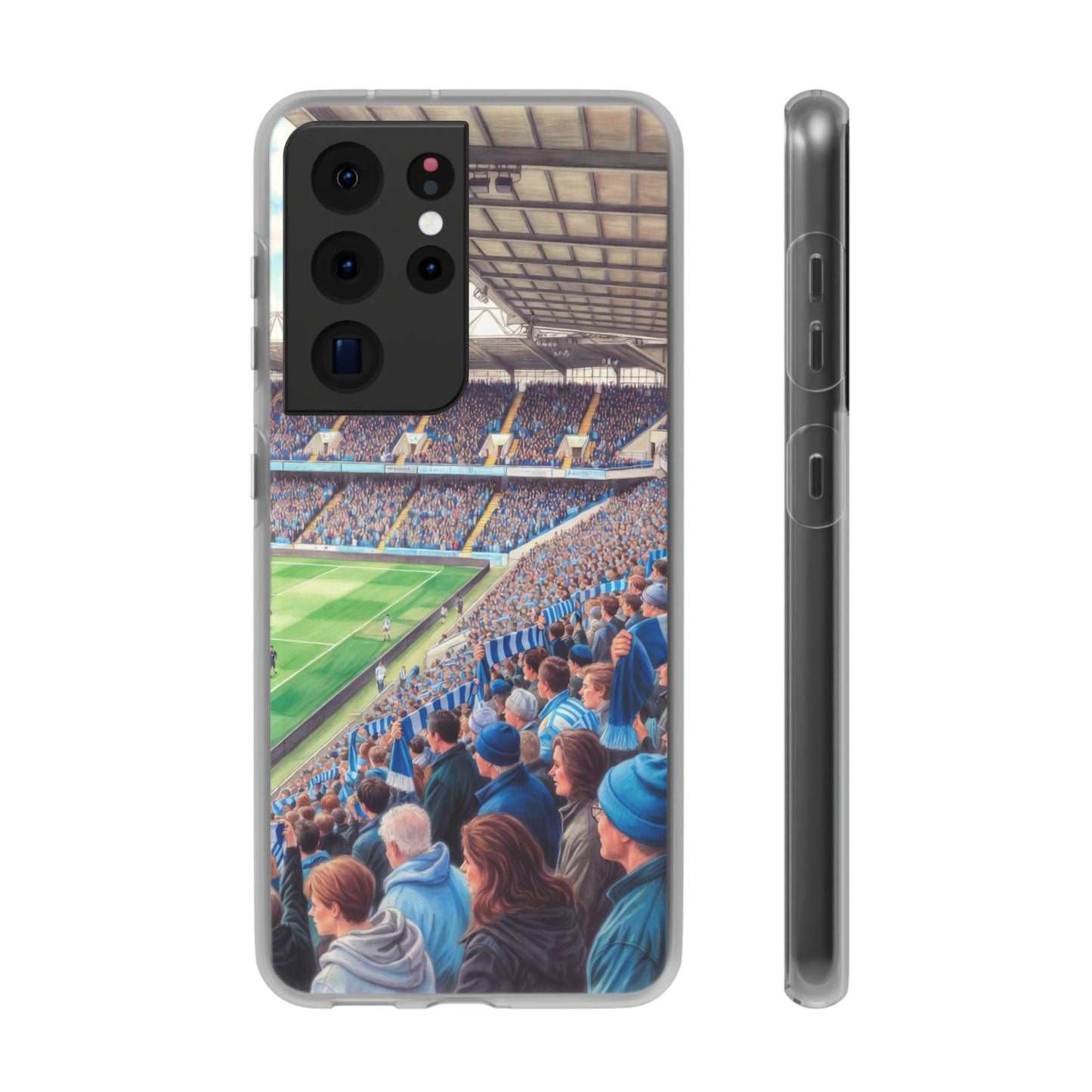 Sky blues Stadium Crowd Flexi phone case