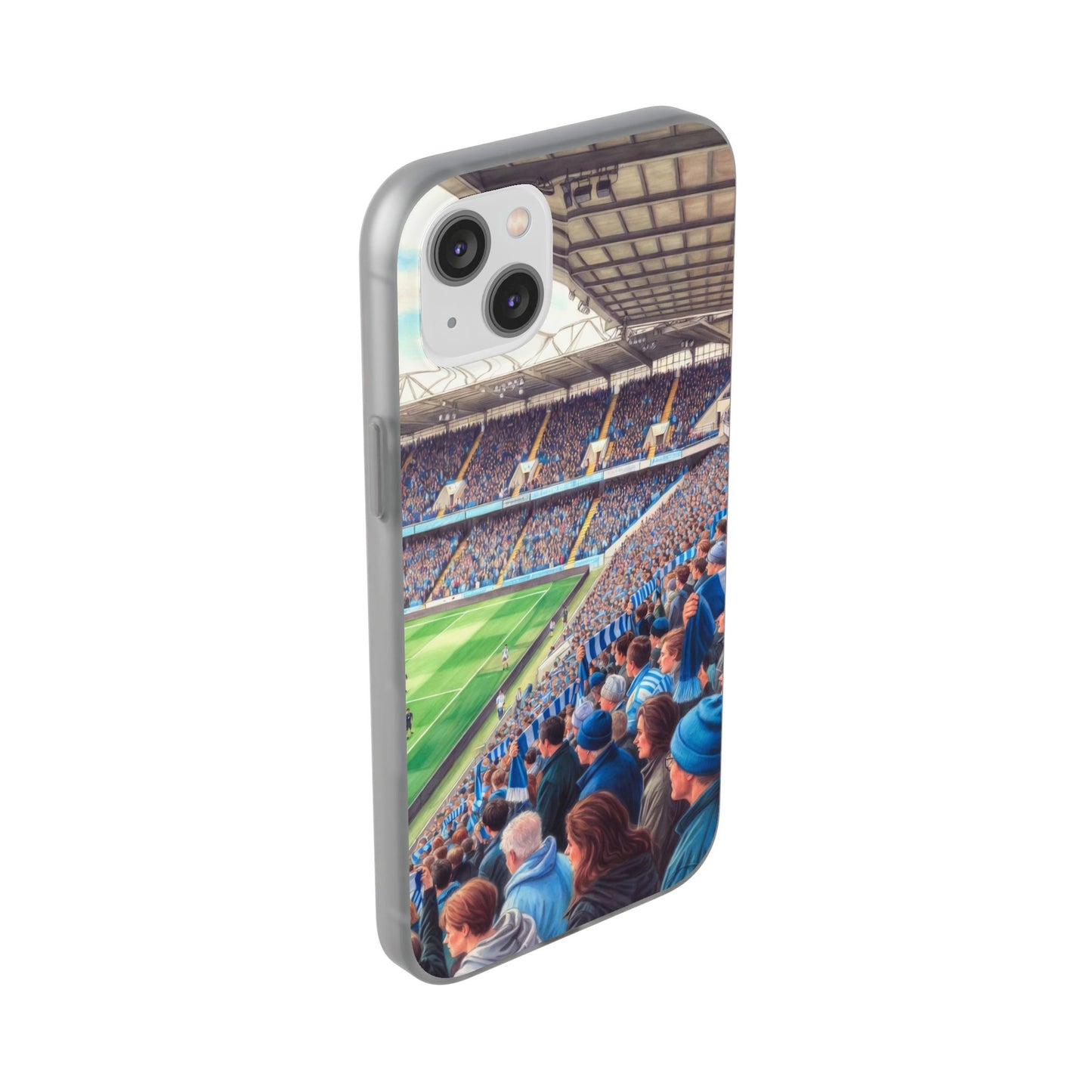Sky blues Stadium Crowd Flexi phone case
