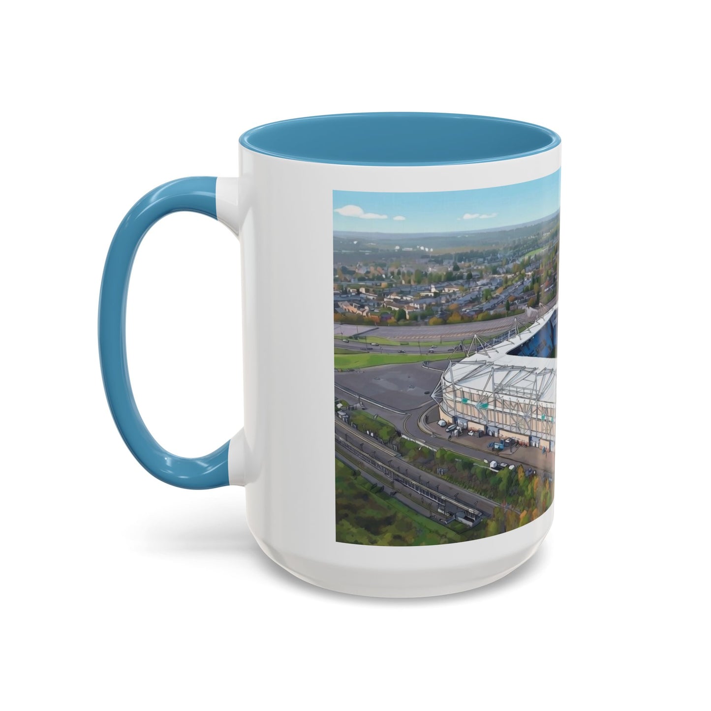 Sky Blue Stadium Coffee Mug (11, 15oz)