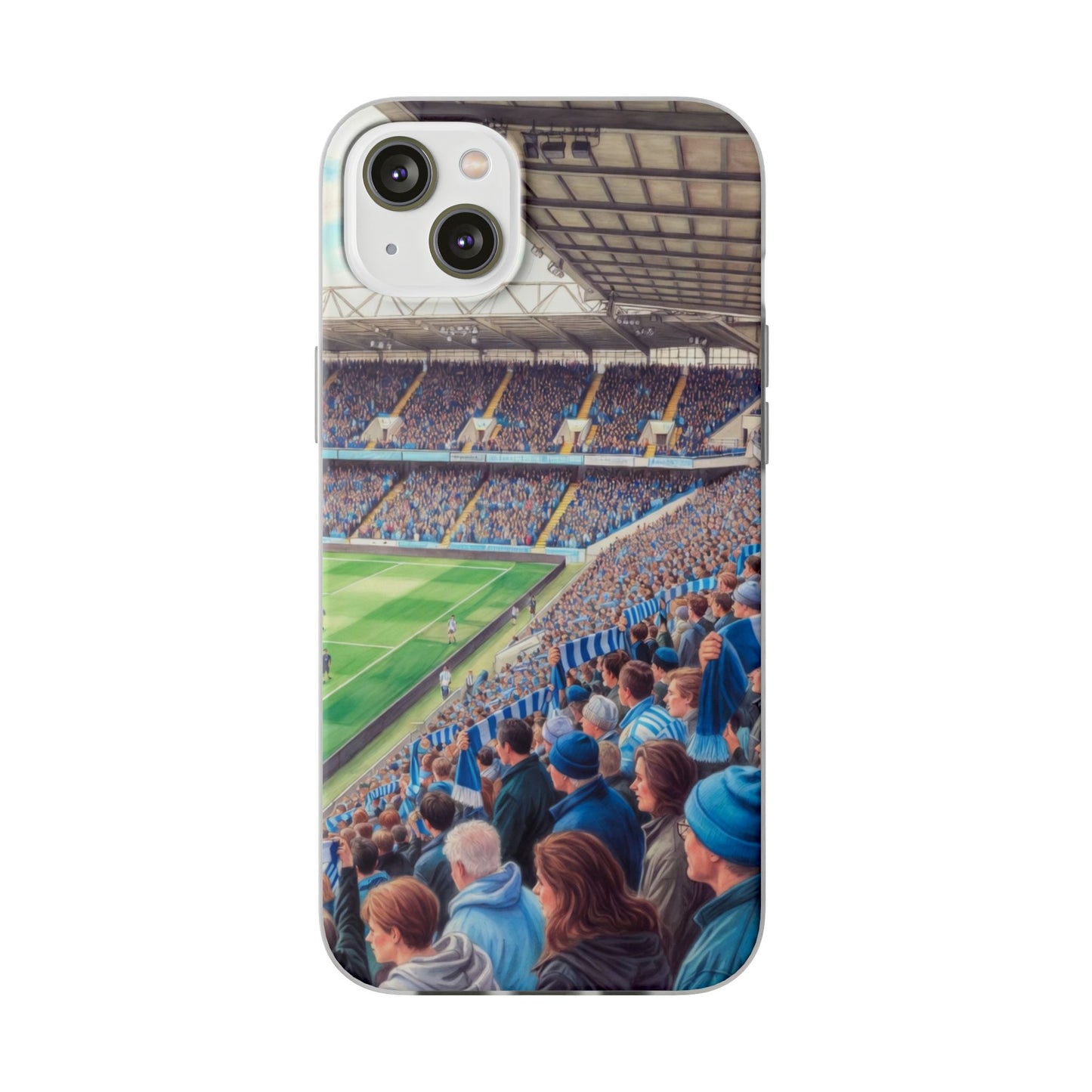 Sky blues Stadium Crowd Flexi phone case