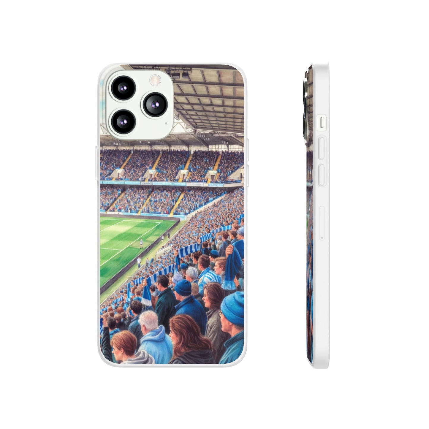 Sky blues Stadium Crowd Flexi phone case
