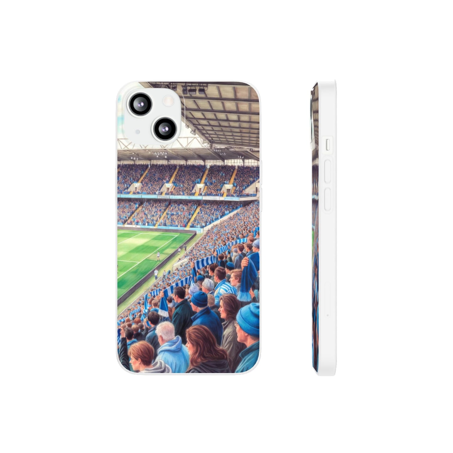 Sky blues Stadium Crowd Flexi phone case
