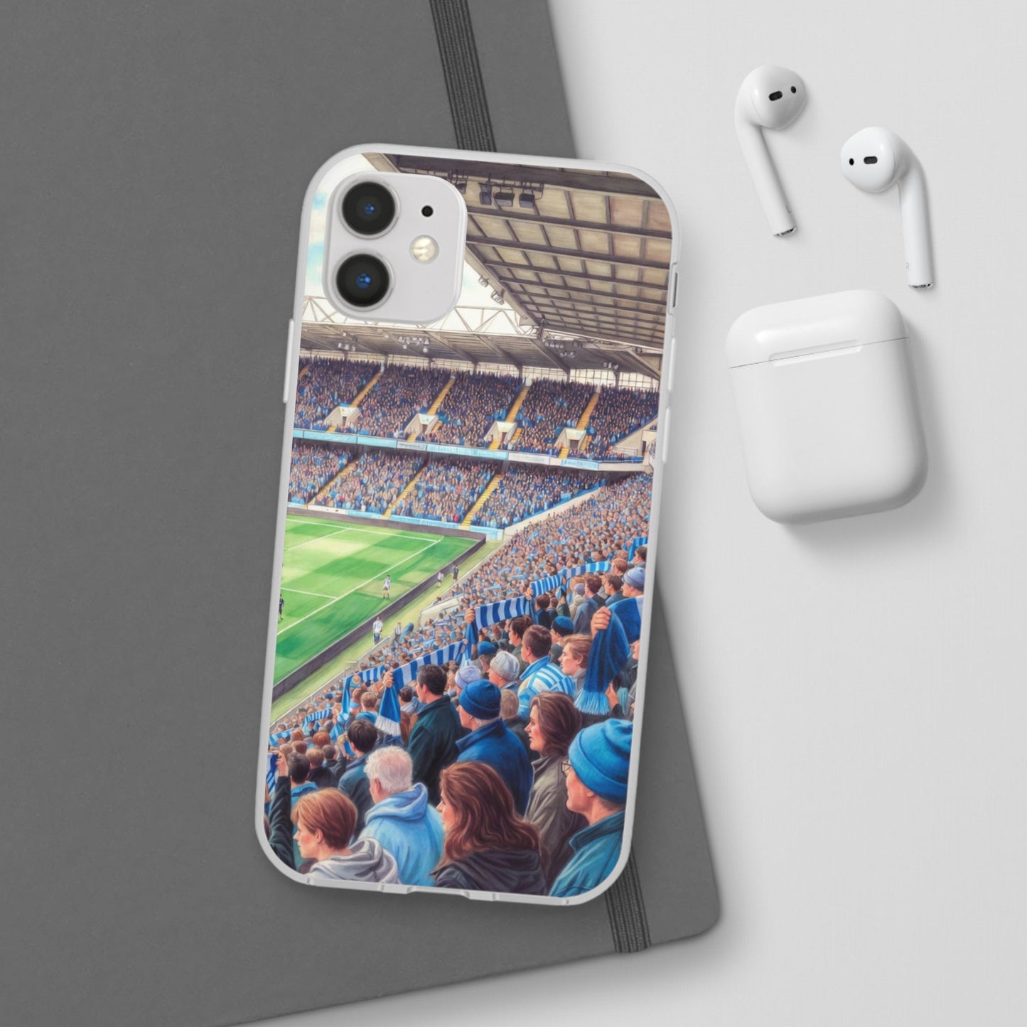 Sky blues Stadium Crowd Flexi phone case