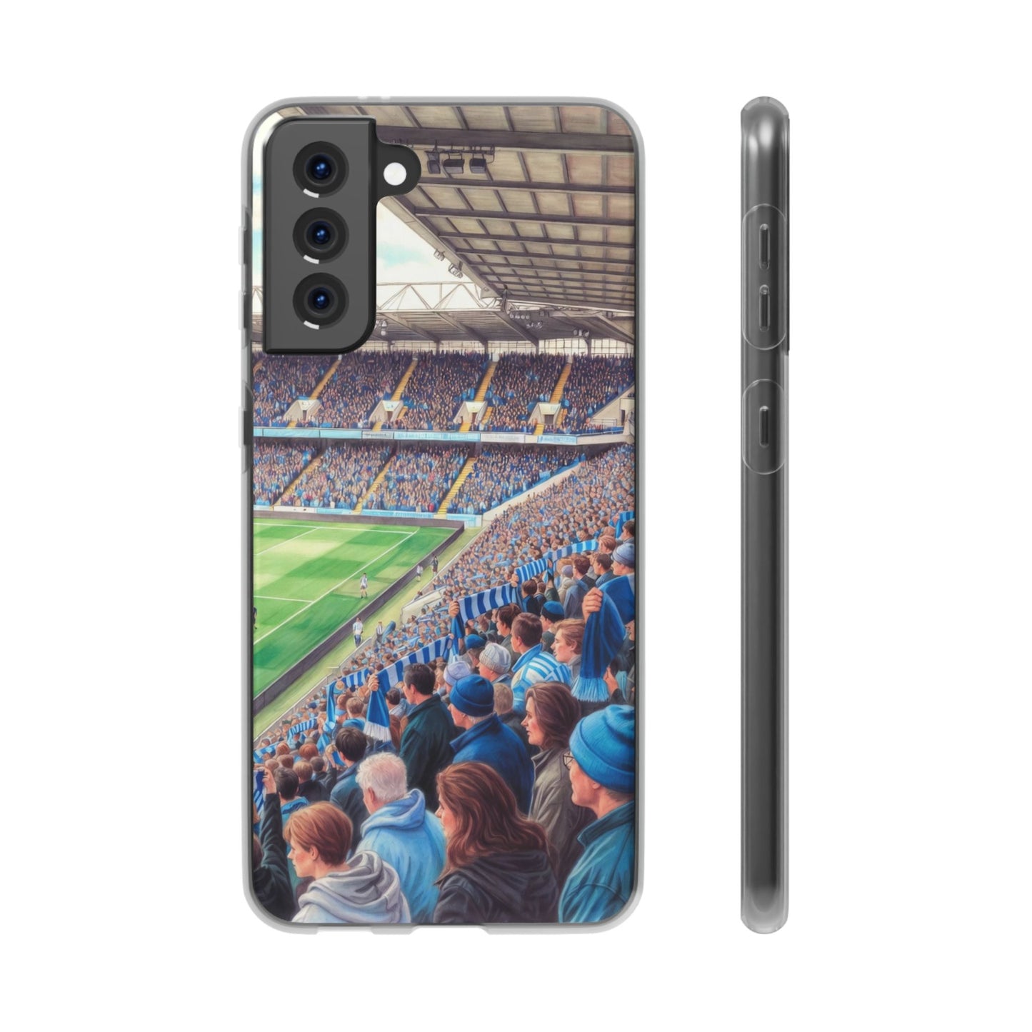 Sky blues Stadium Crowd Flexi phone case