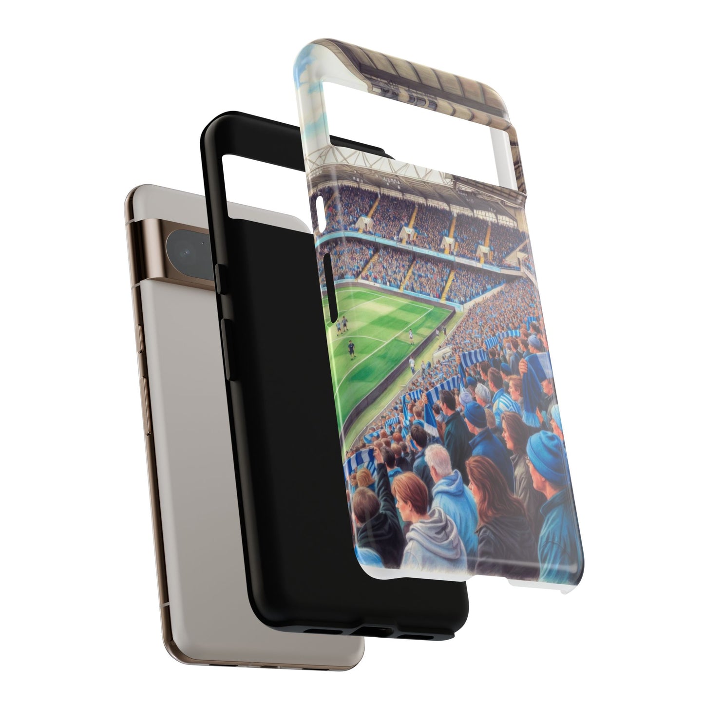 Sky blue crowd protective case