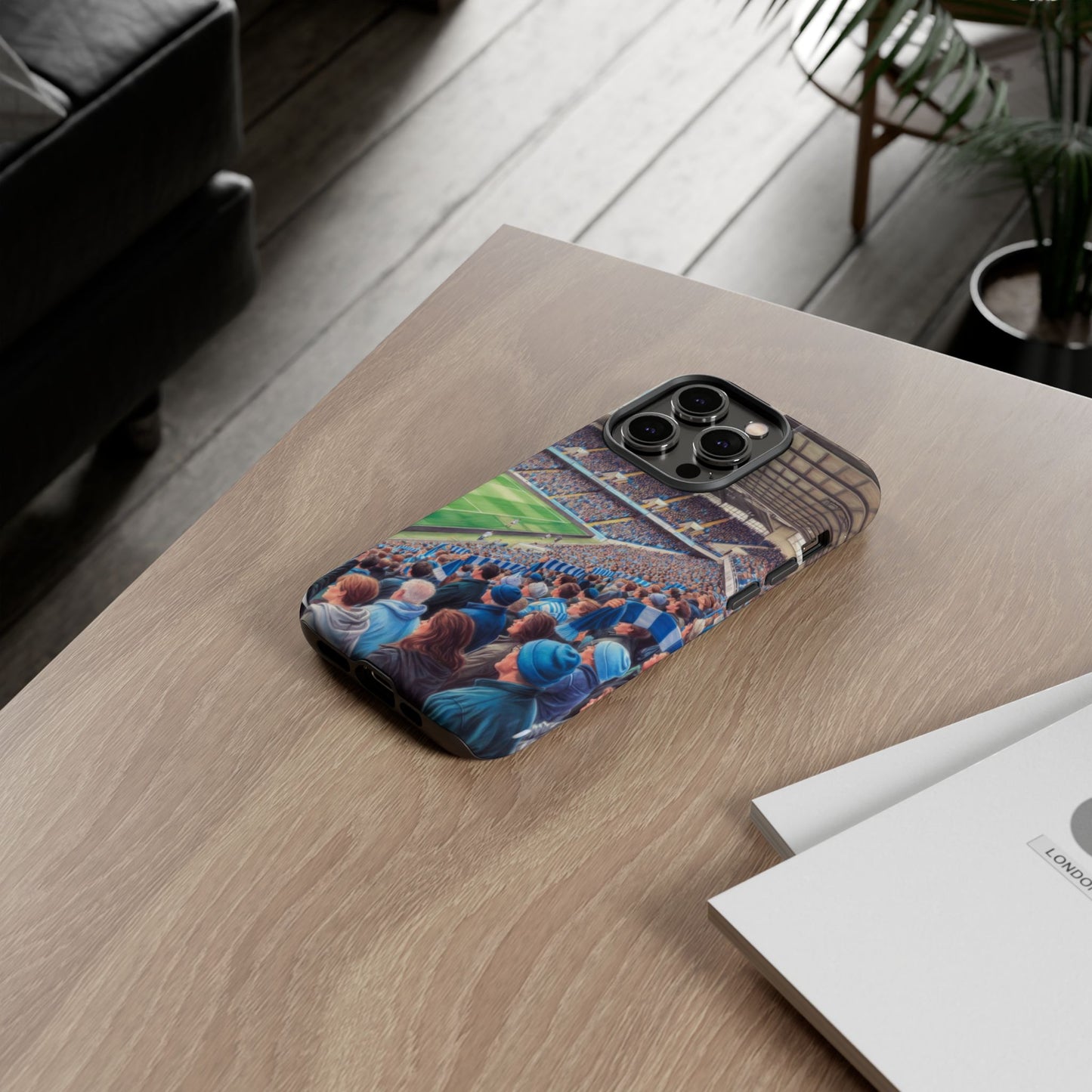 Sky blue crowd protective case