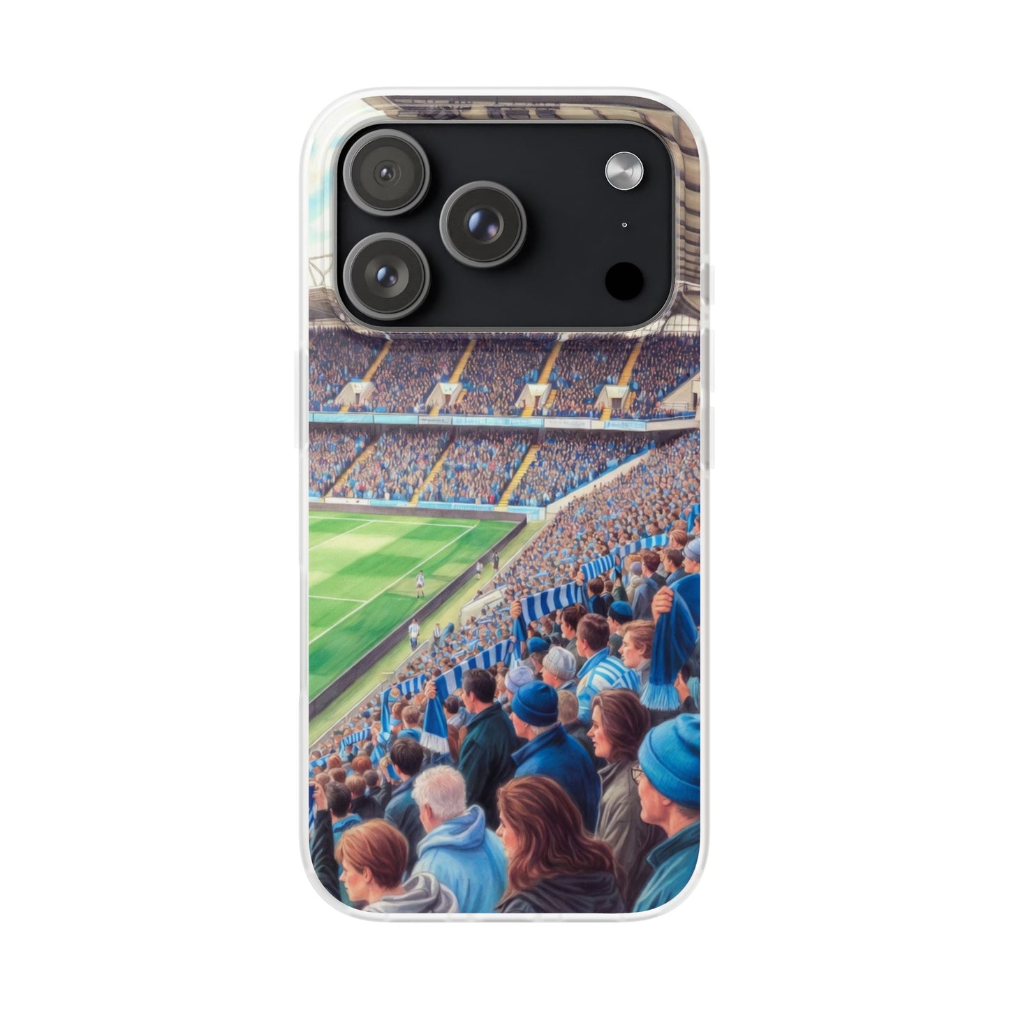 Sky blues Stadium Crowd Flexi phone case