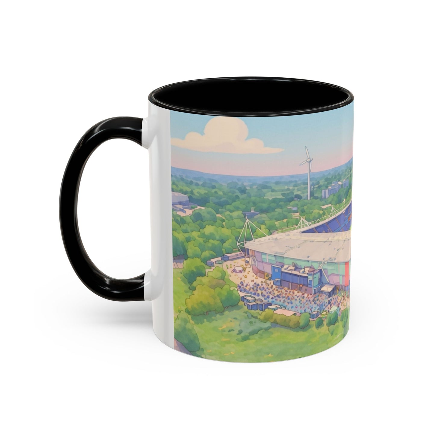 Reading FC Coffee Mug — Stadium Aerial Art Accent Mug (11oz)