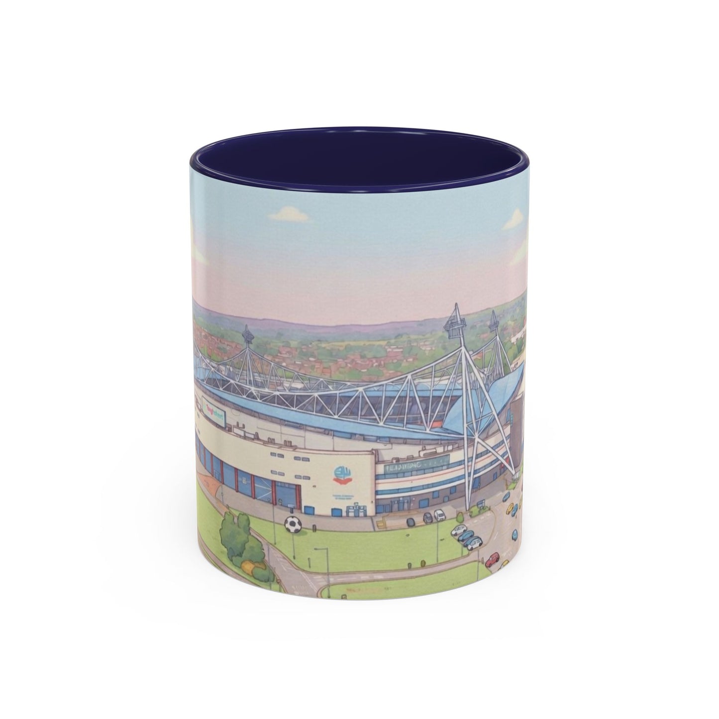 Bolton Wanderers Accent Coffee Mug (11, 15oz)