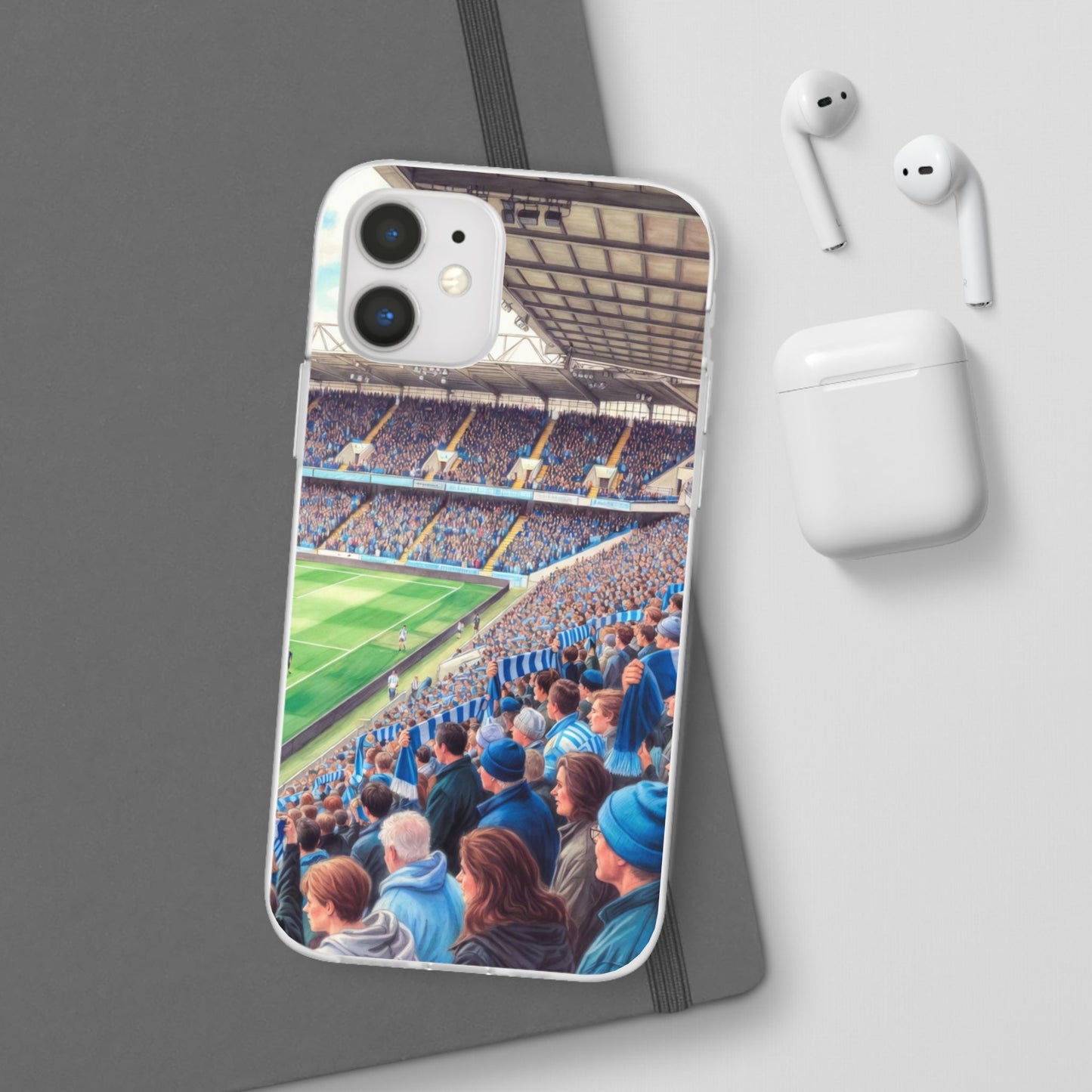 Sky blues Stadium Crowd Flexi phone case