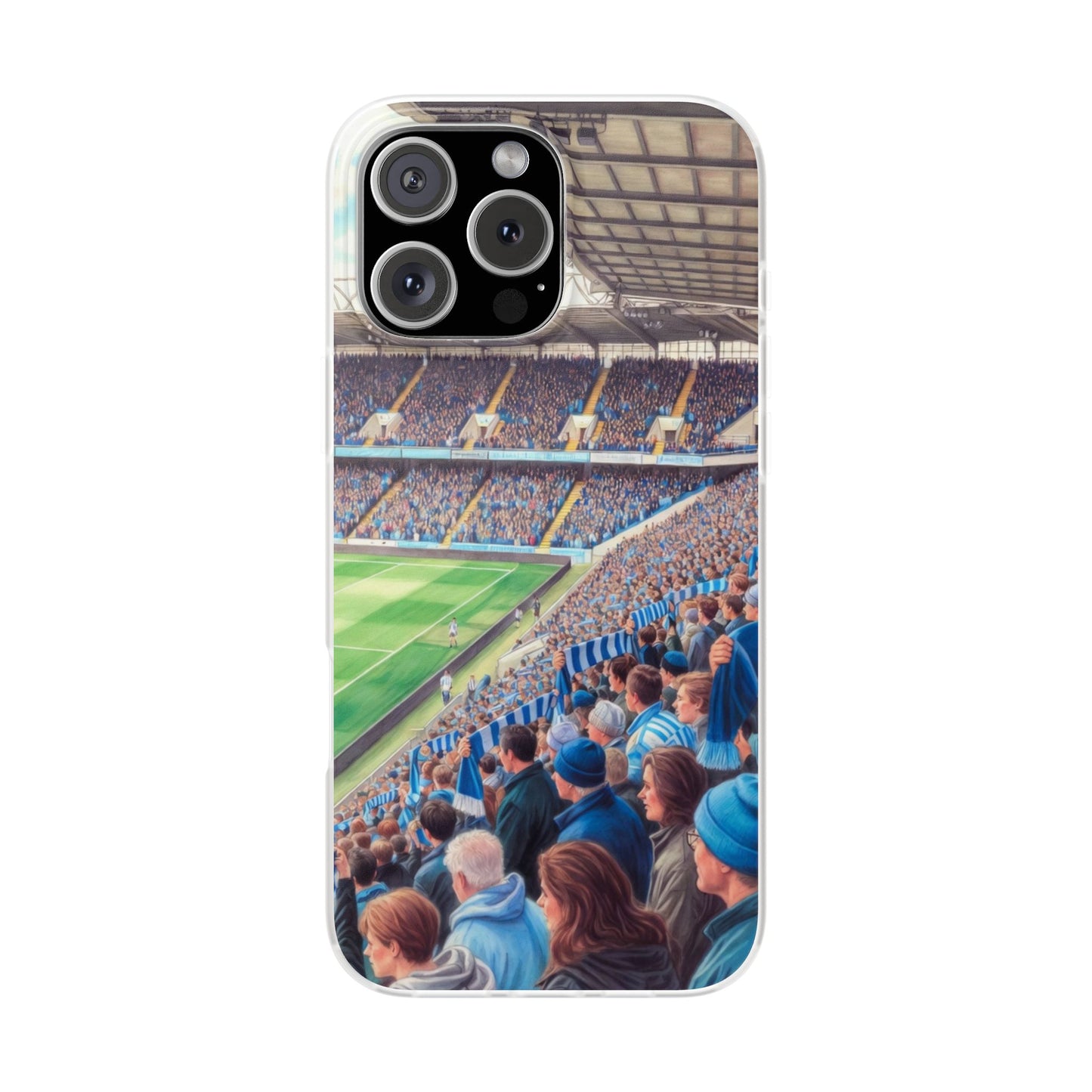 Sky blues Stadium Crowd Flexi phone case