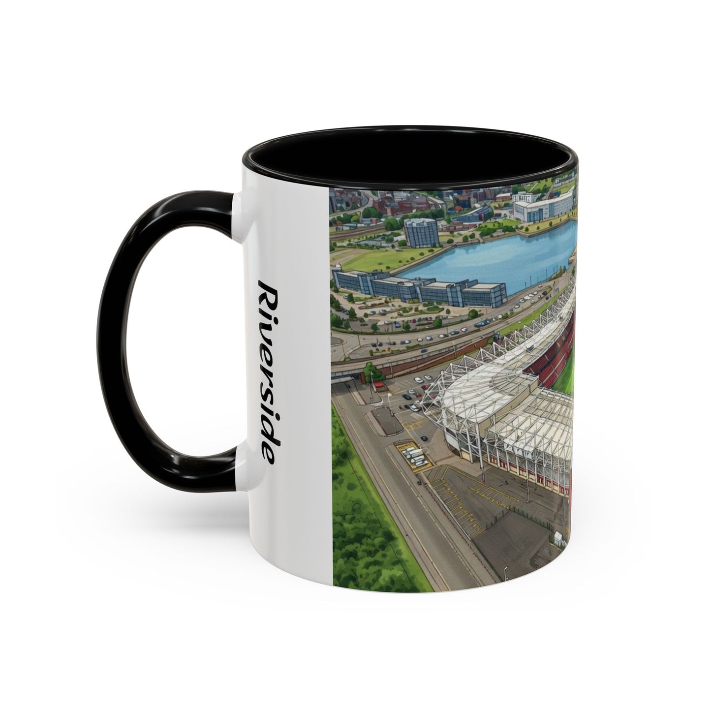 Stadium Aerial Accent Coffee Mug — "Up the Boro" Football Fan Gift (11/15oz)