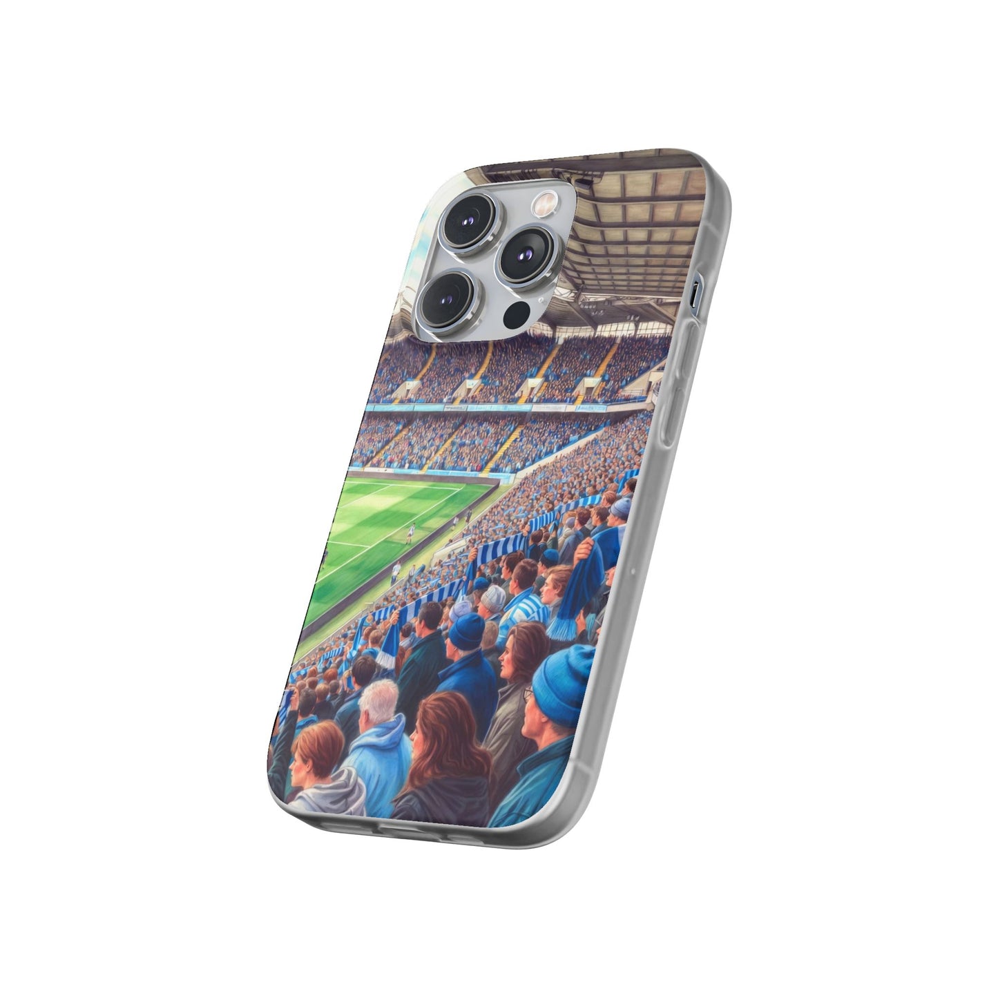 Sky blues Stadium Crowd Flexi phone case